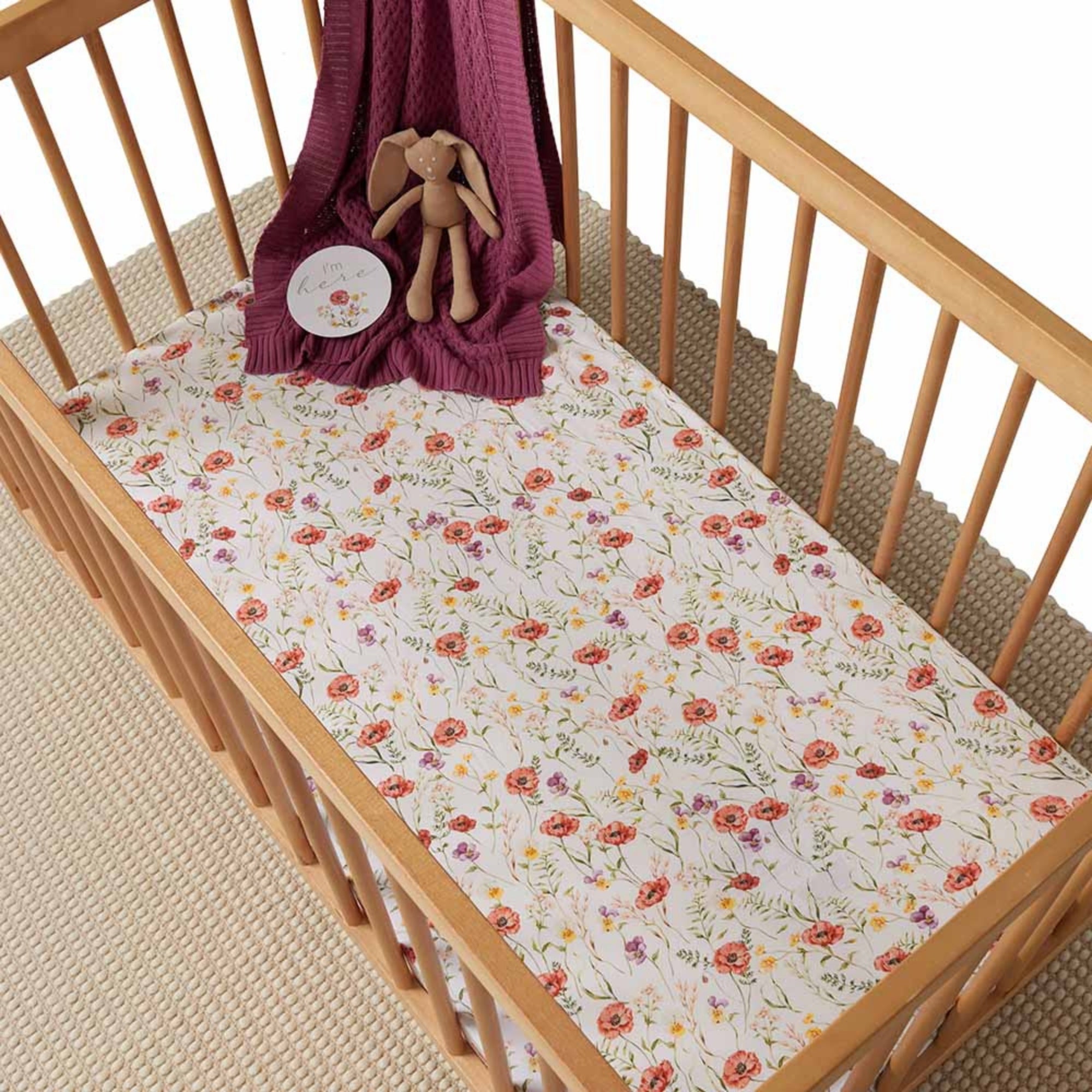 Snuggle Hunny Kids Fitted Cot Sheet - PramFox Singapore