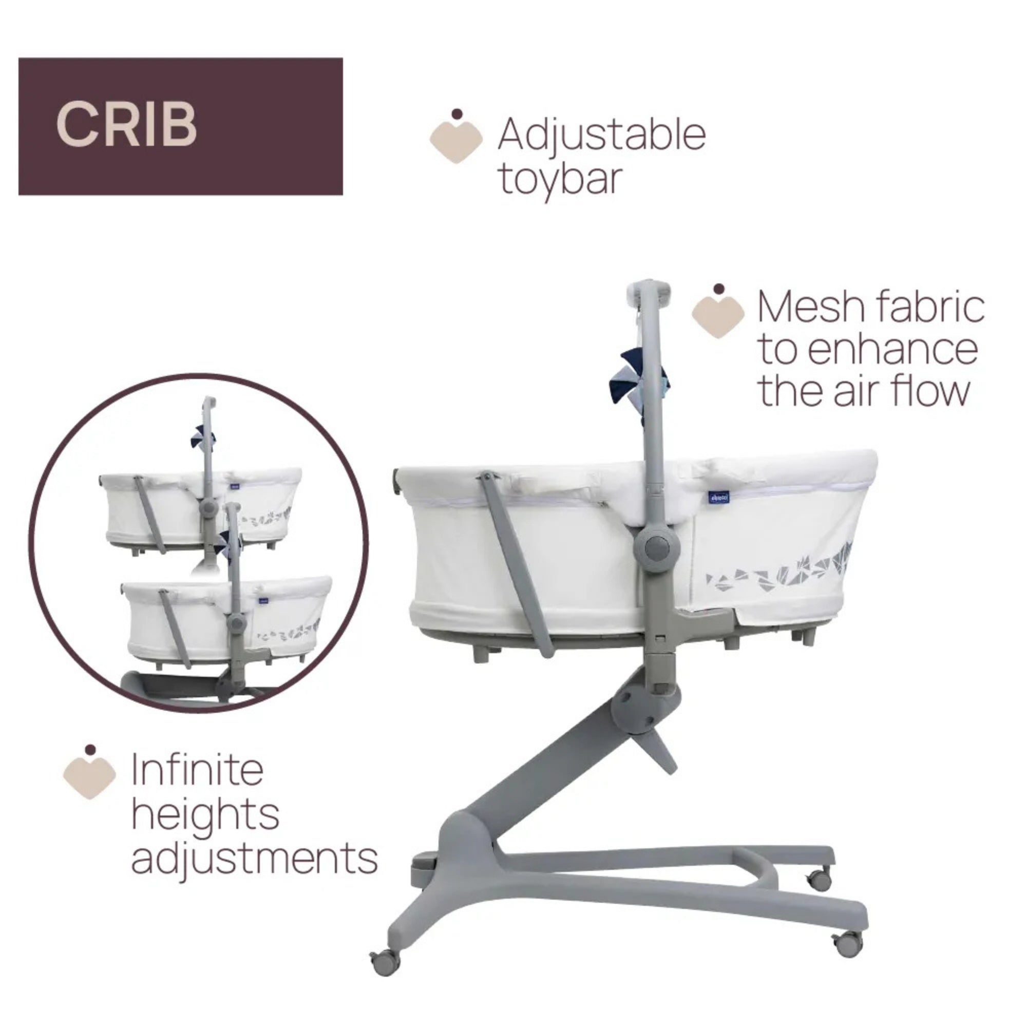 Chicco Baby Hug 5-in-1 Pro Crib - PramFox