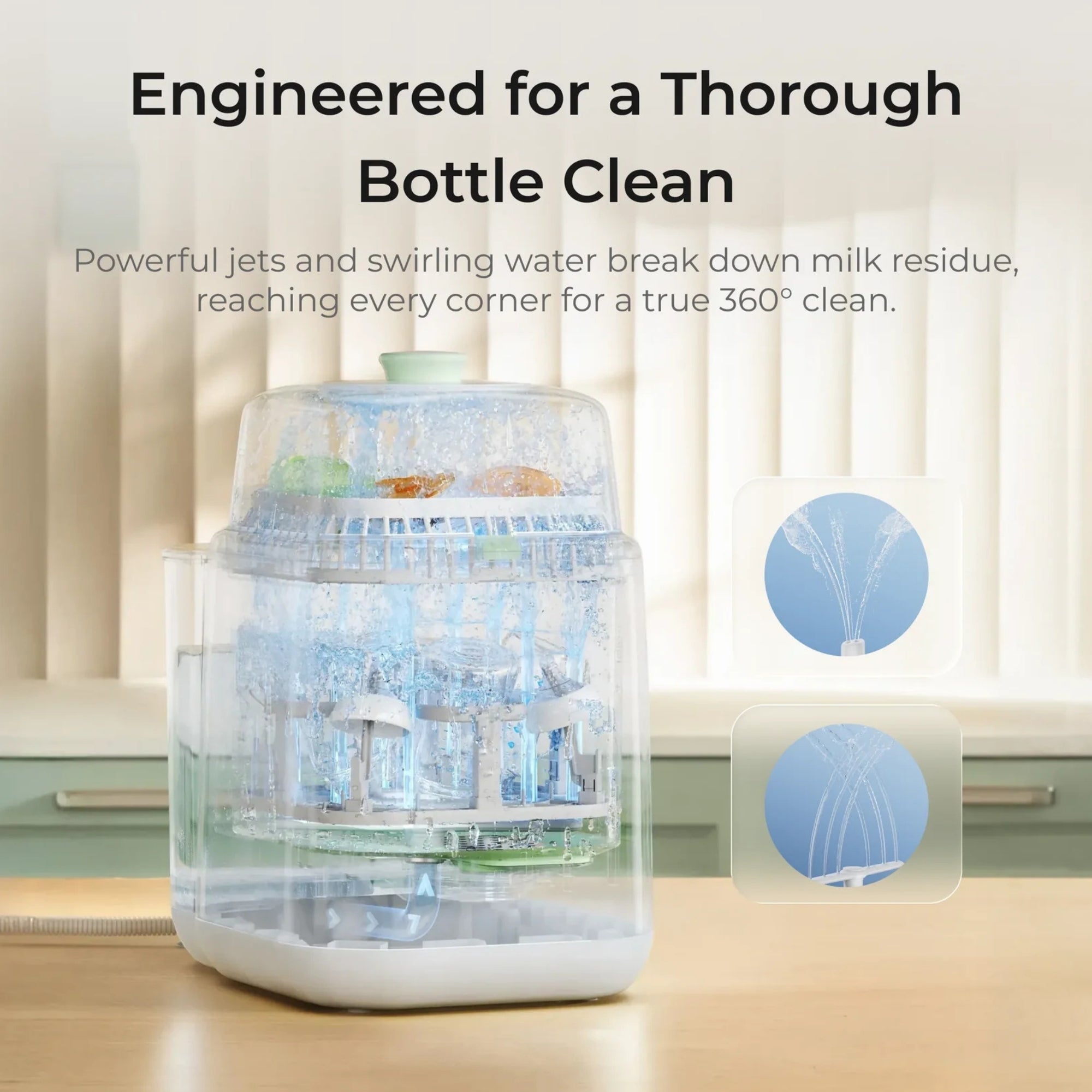 Momcozy KleanPal Pro Baby Bottle Washer, Sterilizer & Dryer