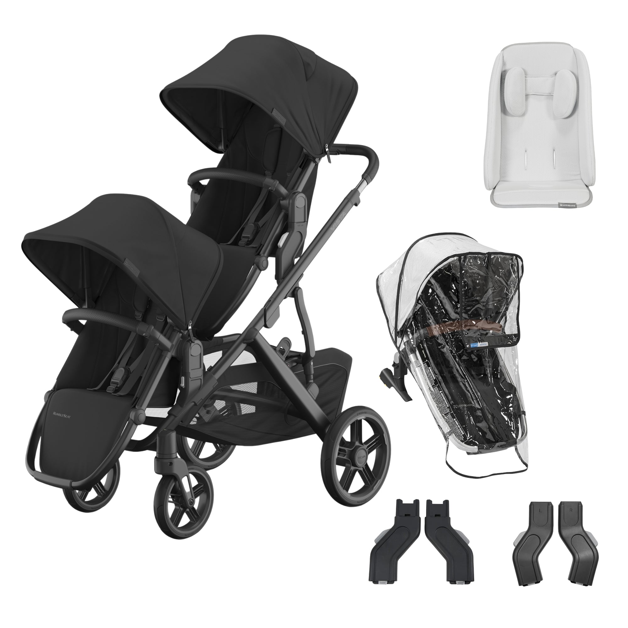 UPPAbaby Vista V3 Double Stroller Bundle