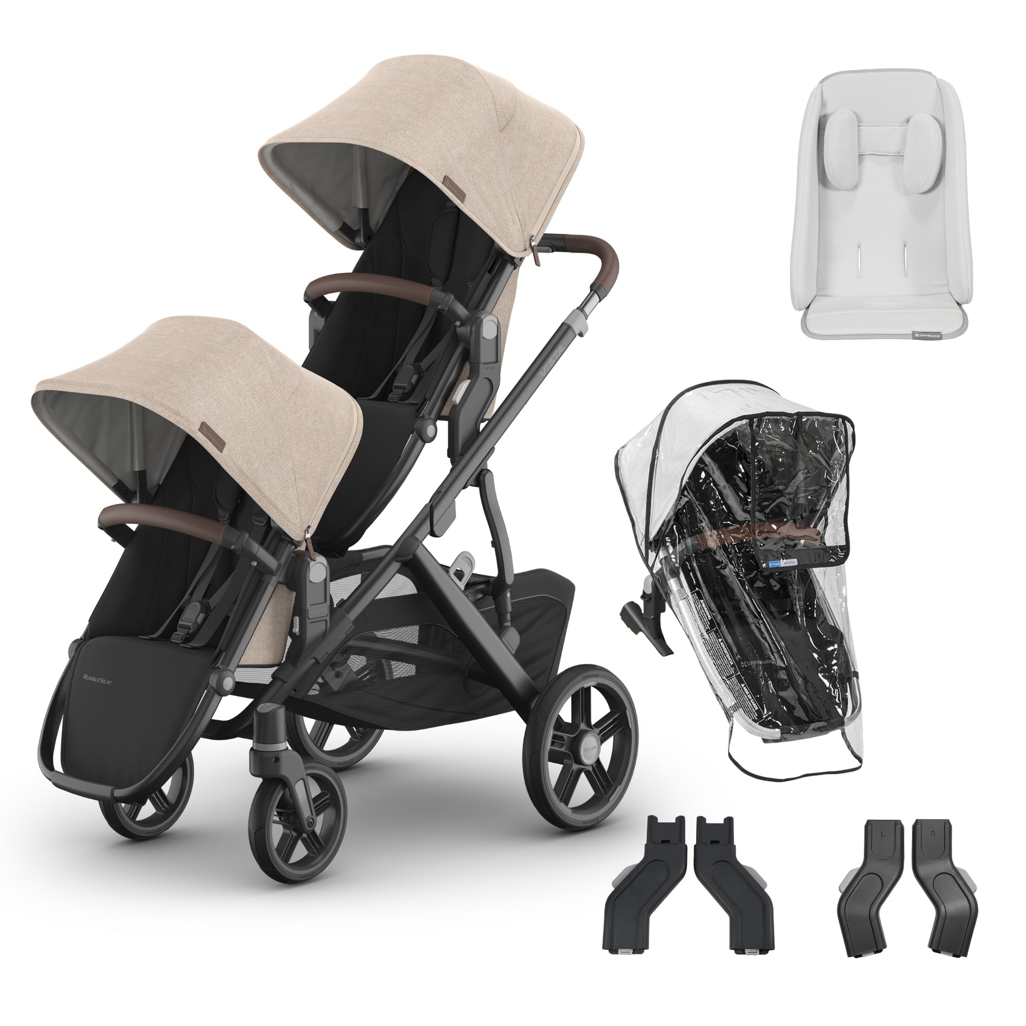 UPPAbaby Vista V3 Double Stroller Bundle