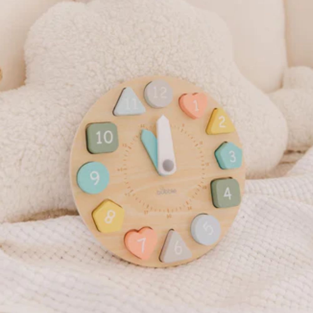 Bubble Wooden Clock - PramFox Singapore
