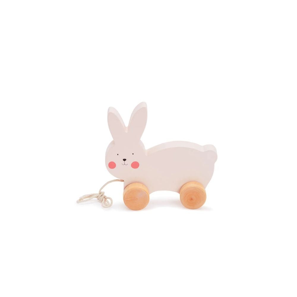 Bubble Wooden Rabbit Pull Along - PramFox Singapore