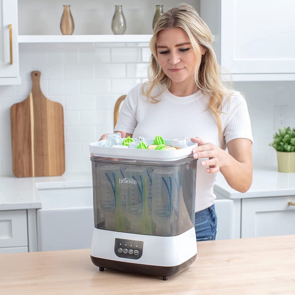 Dr Brown's Electric Steam Steriliser & Dryer With HEPA Air Filter - PramFox Singapore