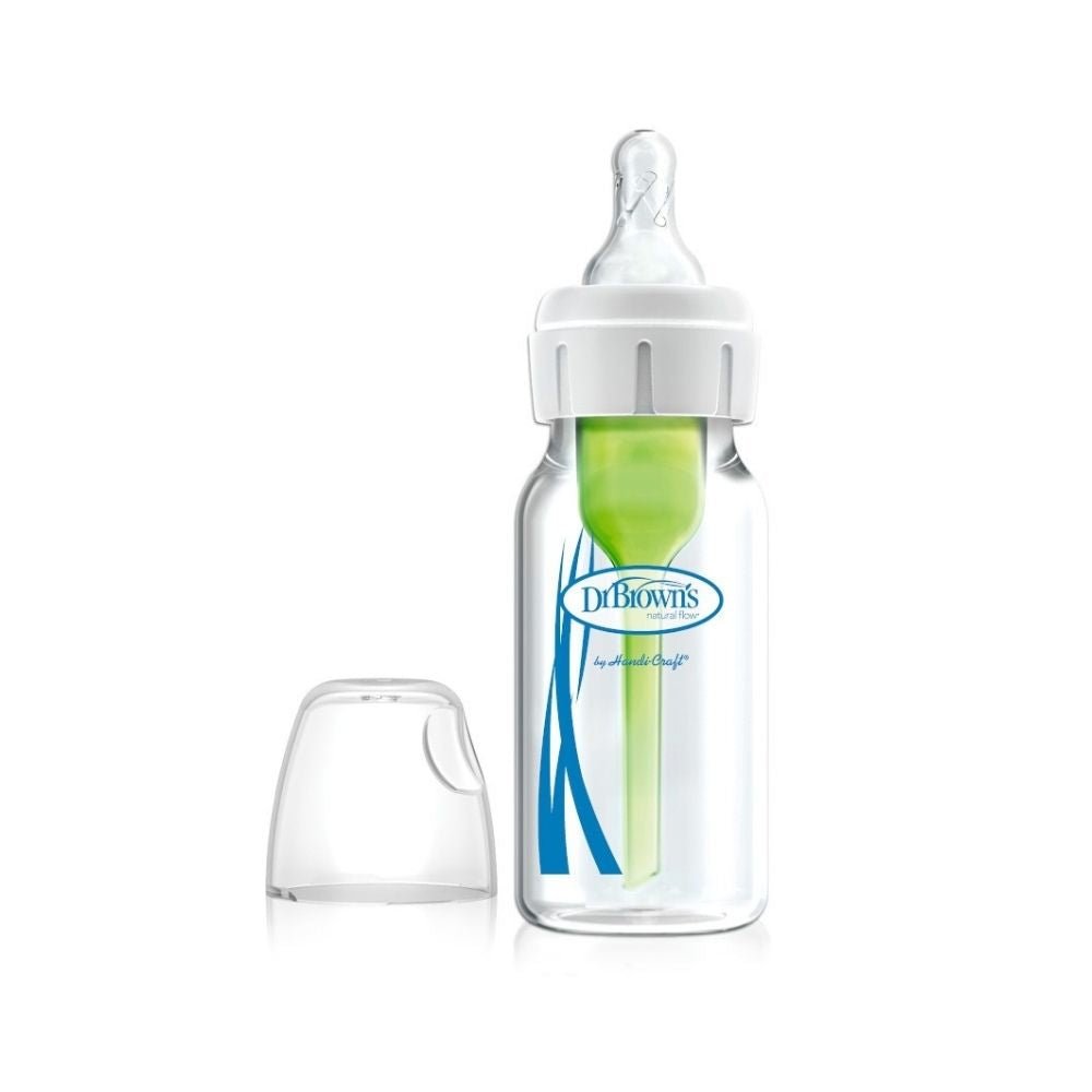 Dr Brown's Options+ Glass Narrow Neck Anti-Colic Baby Bottle - PramFox Singapore
