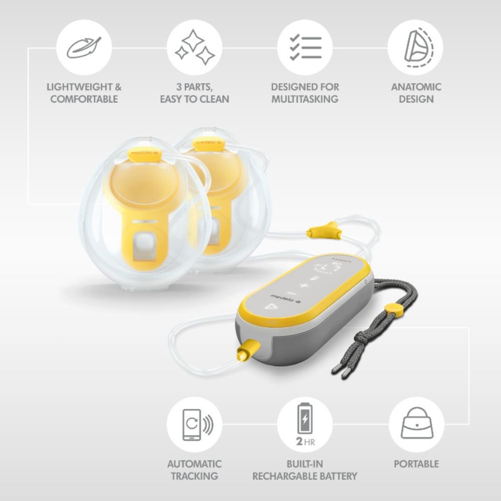 Medela Freestyle Hands-Free Double Electric Wearable Breast Pump - PramFox Singapore