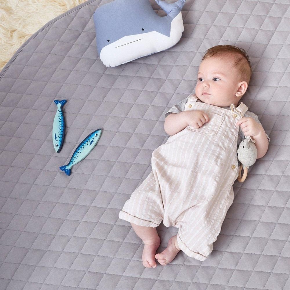 The Little Green Sheep Quilted Baby Playmat - PramFox Singapore