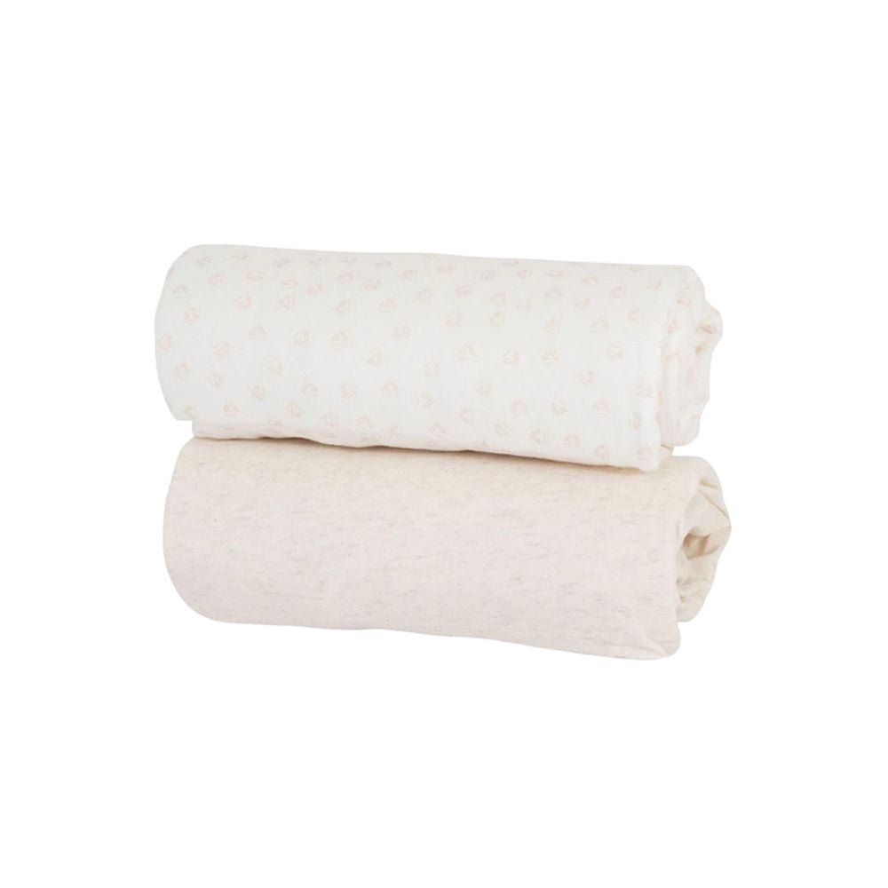 Tutti Bambini CoZee Fitted Sheets, 2 Pack - PramFox Singapore
