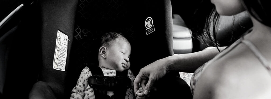 Giselle: Car seat & stroller for newborn in an older car without ISOfix - PramFox Singapore