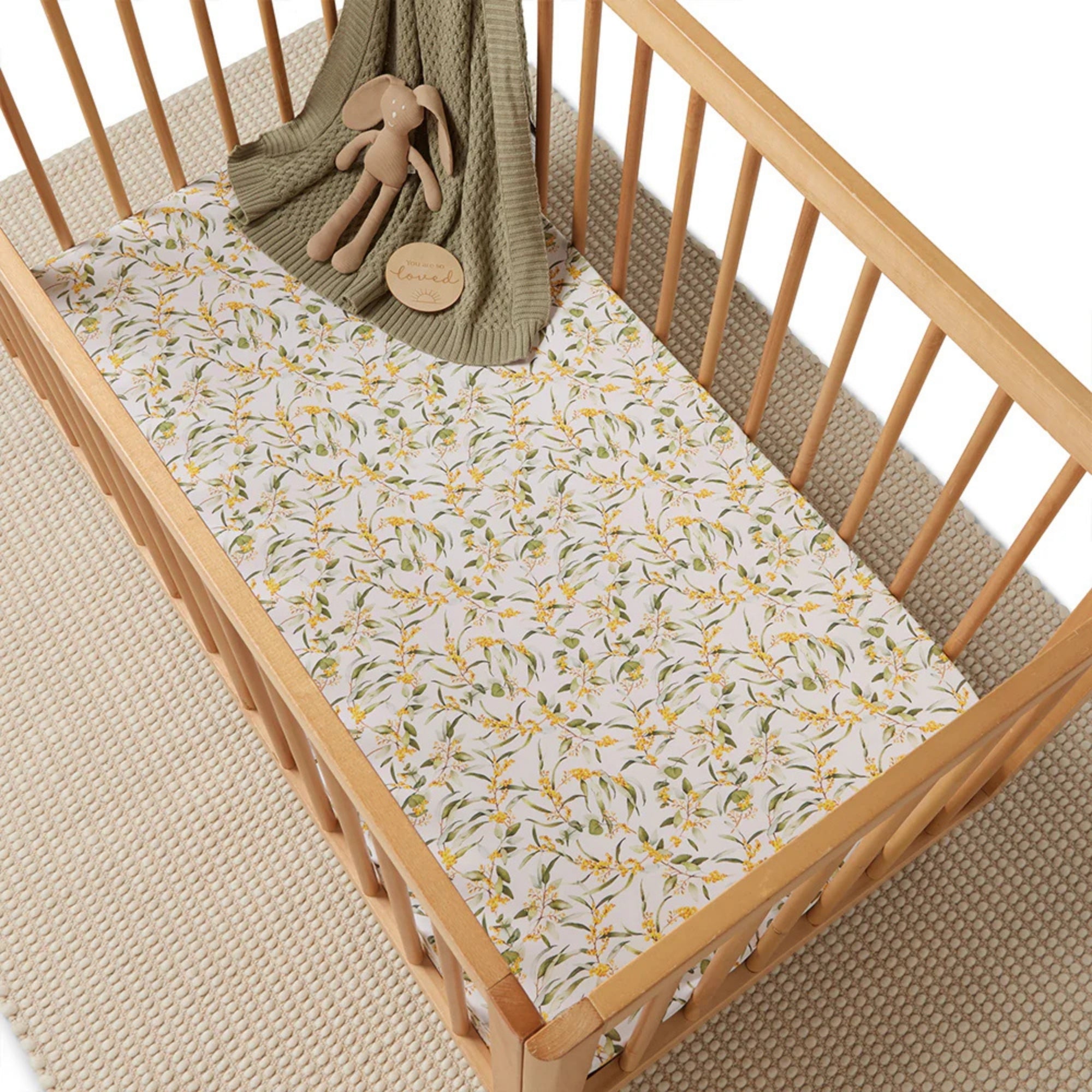 Snuggle Hunny Kids Fitted Cot Sheet - PramFox Singapore