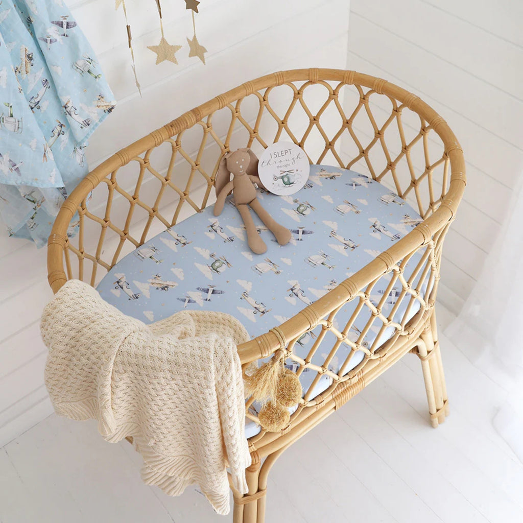 Snuggle Hunny Kids Bassinet Sheet | Change Pad Cover - PramFox Singapore