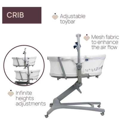 Chicco Baby Hug 5-in-1 Pro Crib - PramFox