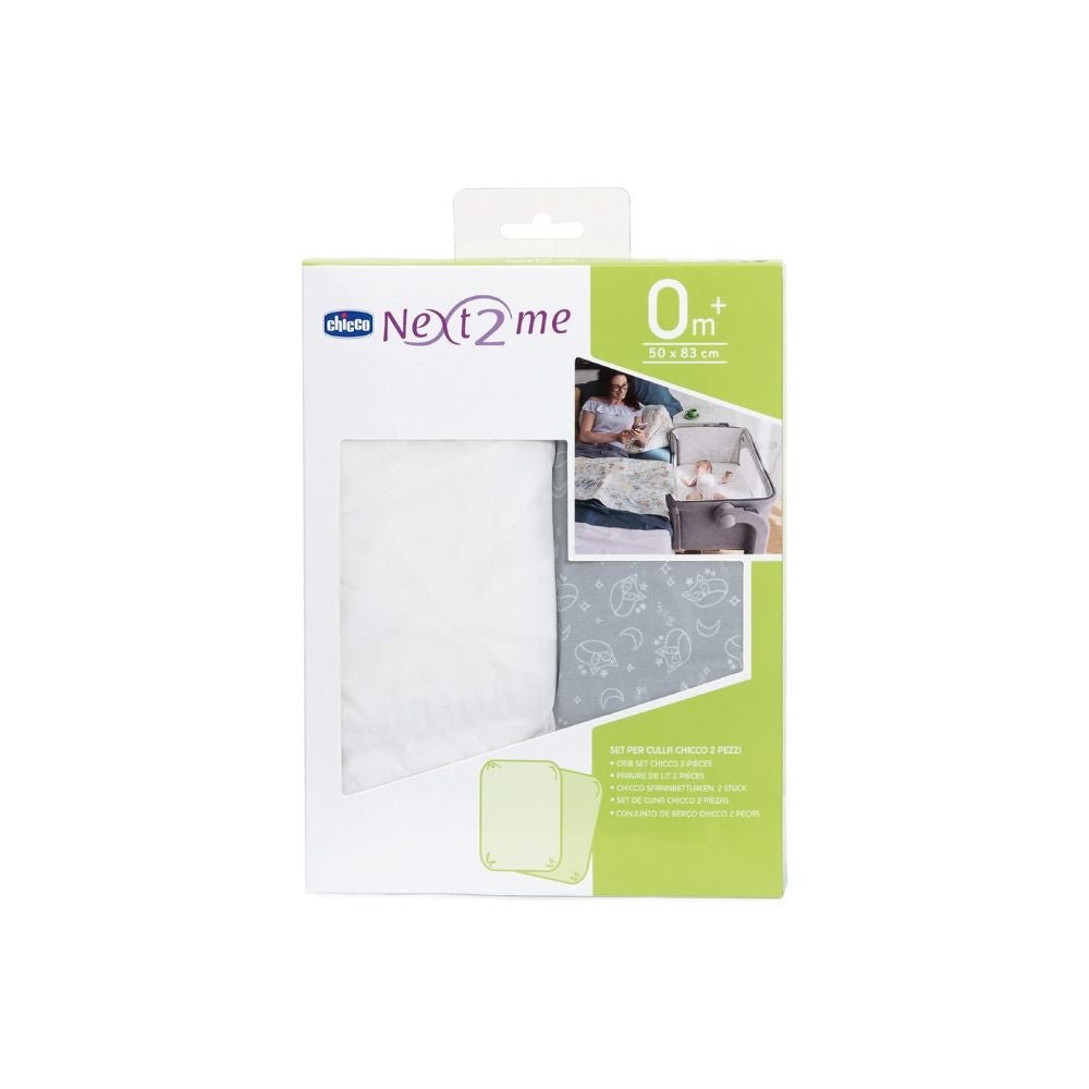 Chicco Next2Me Magic Fitted Sheets, 2 Pack - PramFox Singapore