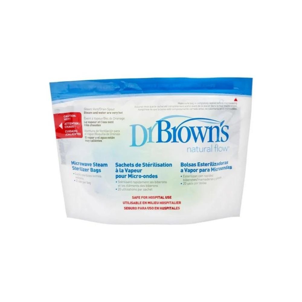 Dr Brown’s Microwave Steam Steriliser Bags, 5 pce - PramFox Singapore