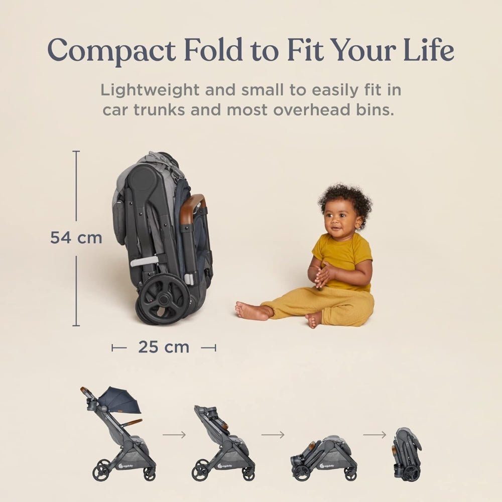 Ergobaby Metro+ Deluxe Compact City Stroller - PramFox Singapore