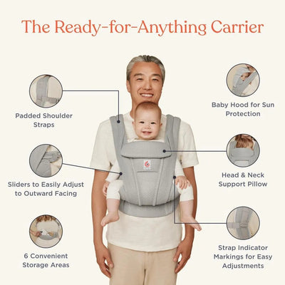 Ergobaby Omni Deluxe All-in-One Mesh Baby Carrier - PramFox Singapore