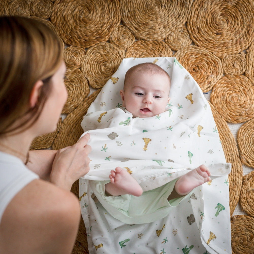 TravelTod Organic Bamboo Swaddle Blanket Gift Set - PramFox Singapore