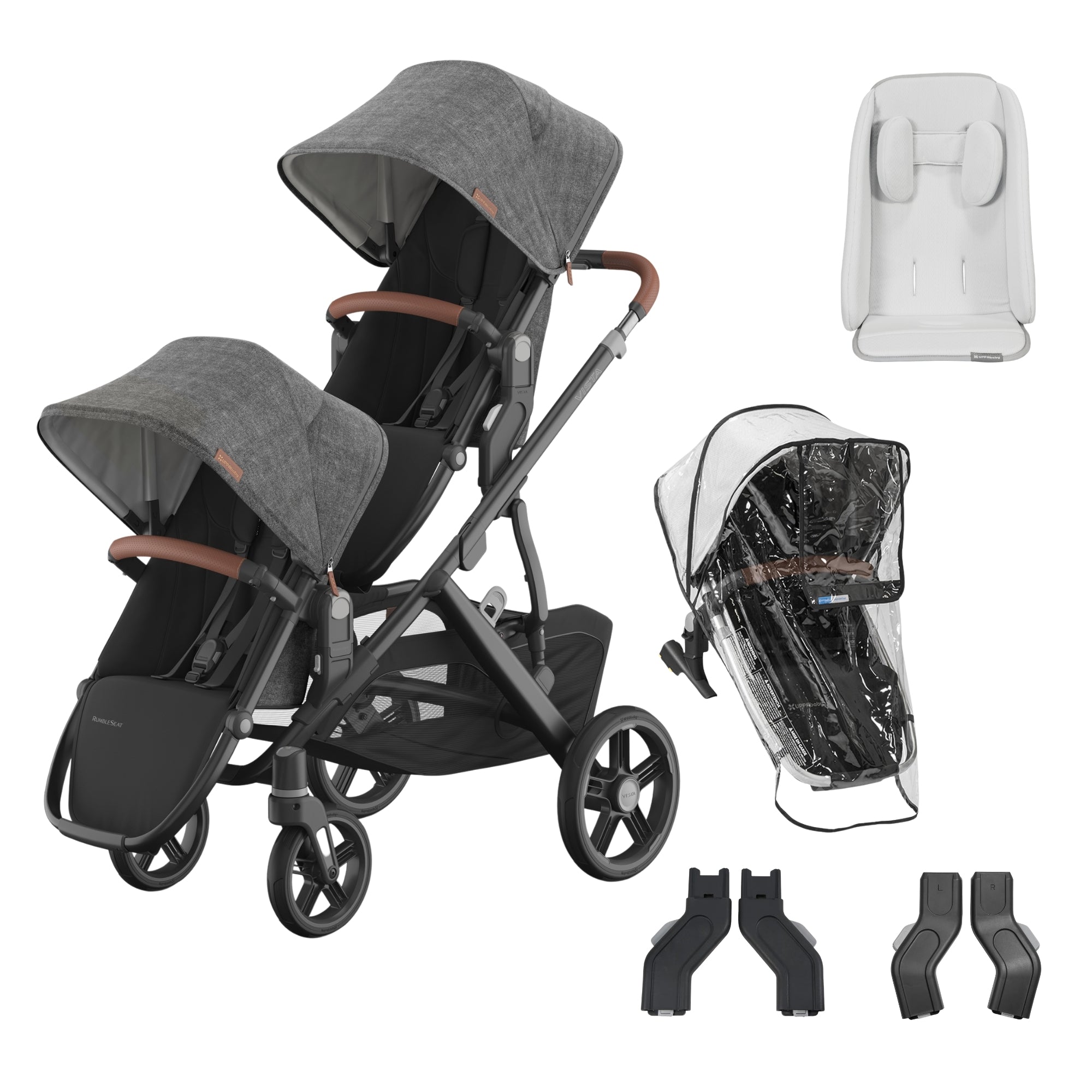 UPPAbaby Vista V3 Double Stroller Bundle