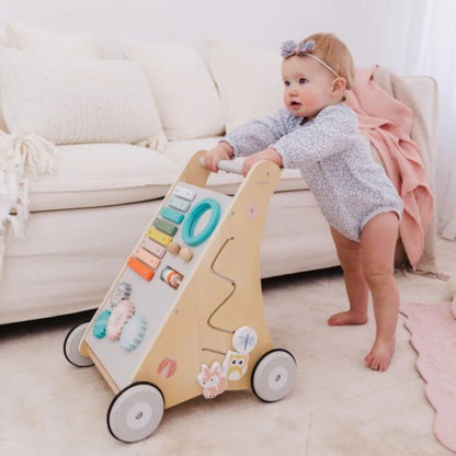 Bubble Wooden Activity Play Walker - PramFox Singapore