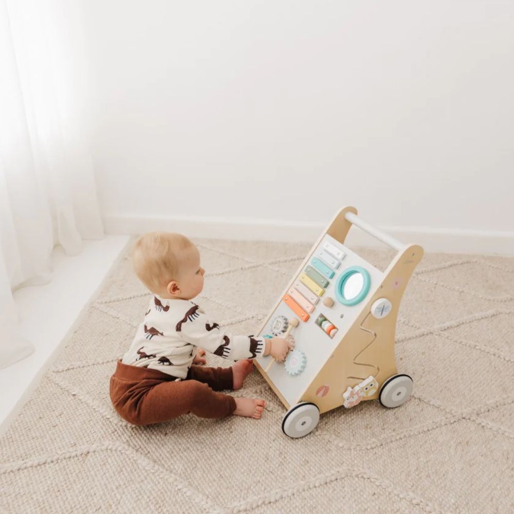Bubble Wooden Activity Play Walker - PramFox Singapore