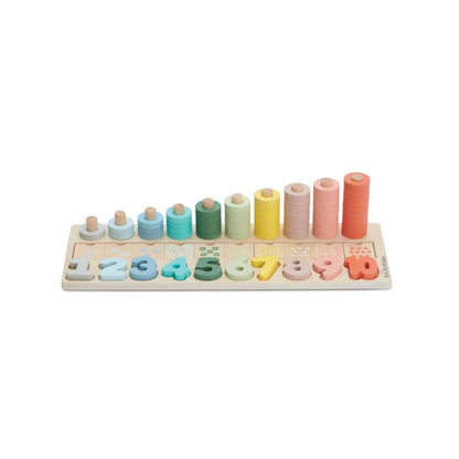 Bubble Wooden Numbers & Blocks Counting Set - PramFox Singapore