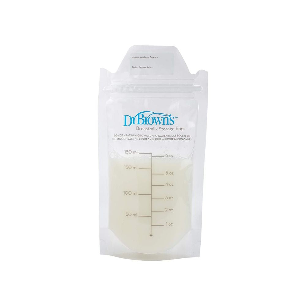 Dr Brown's Breast Milk Storage Bags 180ml, 25 pce - PramFox Singapore