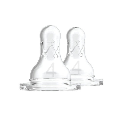 Dr Brown's Silicone Narrow Neck Nipple, 2 pce - PramFox Singapore