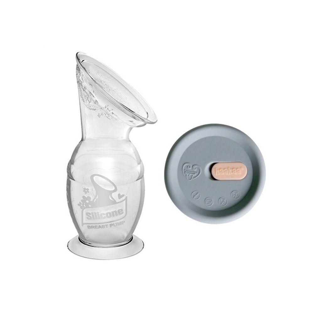 Haakaa Silicone Breast Pump and Silicone Cap Set - PramFox Singapore