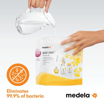 Medela Quick Clean Microwave Bags, 5 pce - PramFox Singapore