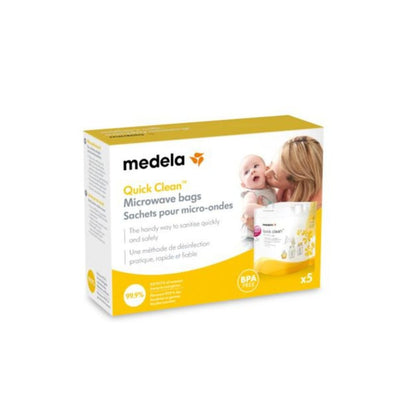 Medela Quick Clean Microwave Bags, 5 pce - PramFox Singapore