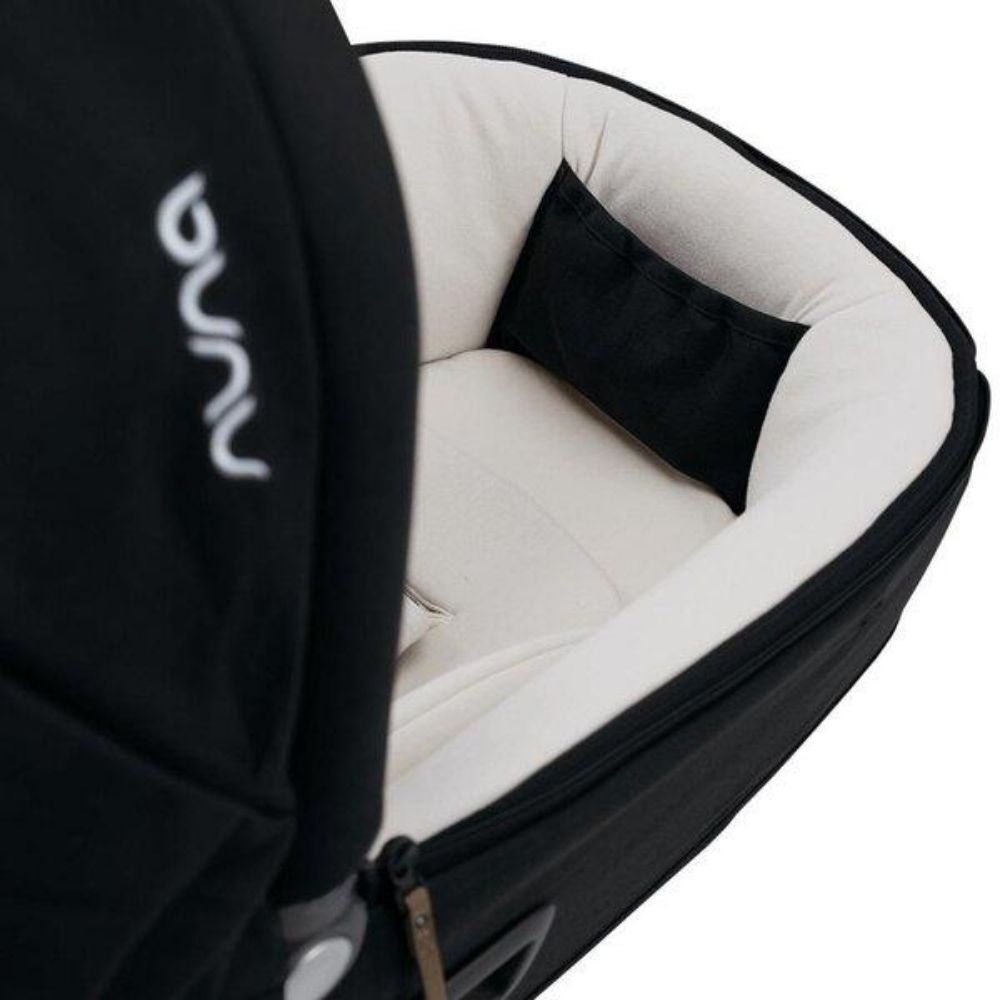 Nuna Cari Next 2-in-1 Carrycot and Infant Car Seat, Caviar - PramFox Singapore