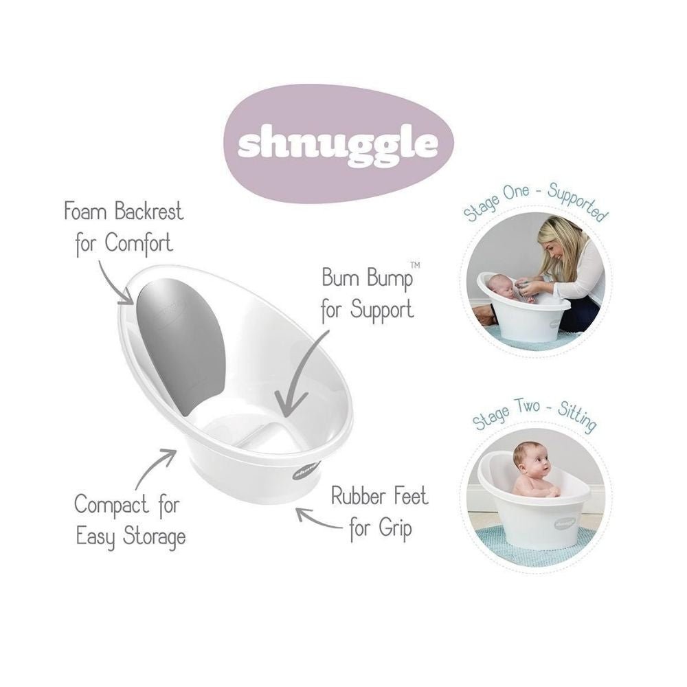 Shnuggle Bath with Plug - PramFox Singapore