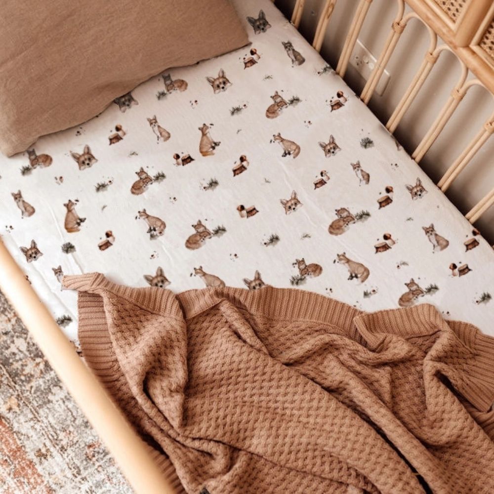 Snuggle Hunny Kids Fitted Cot Sheet - PramFox Singapore