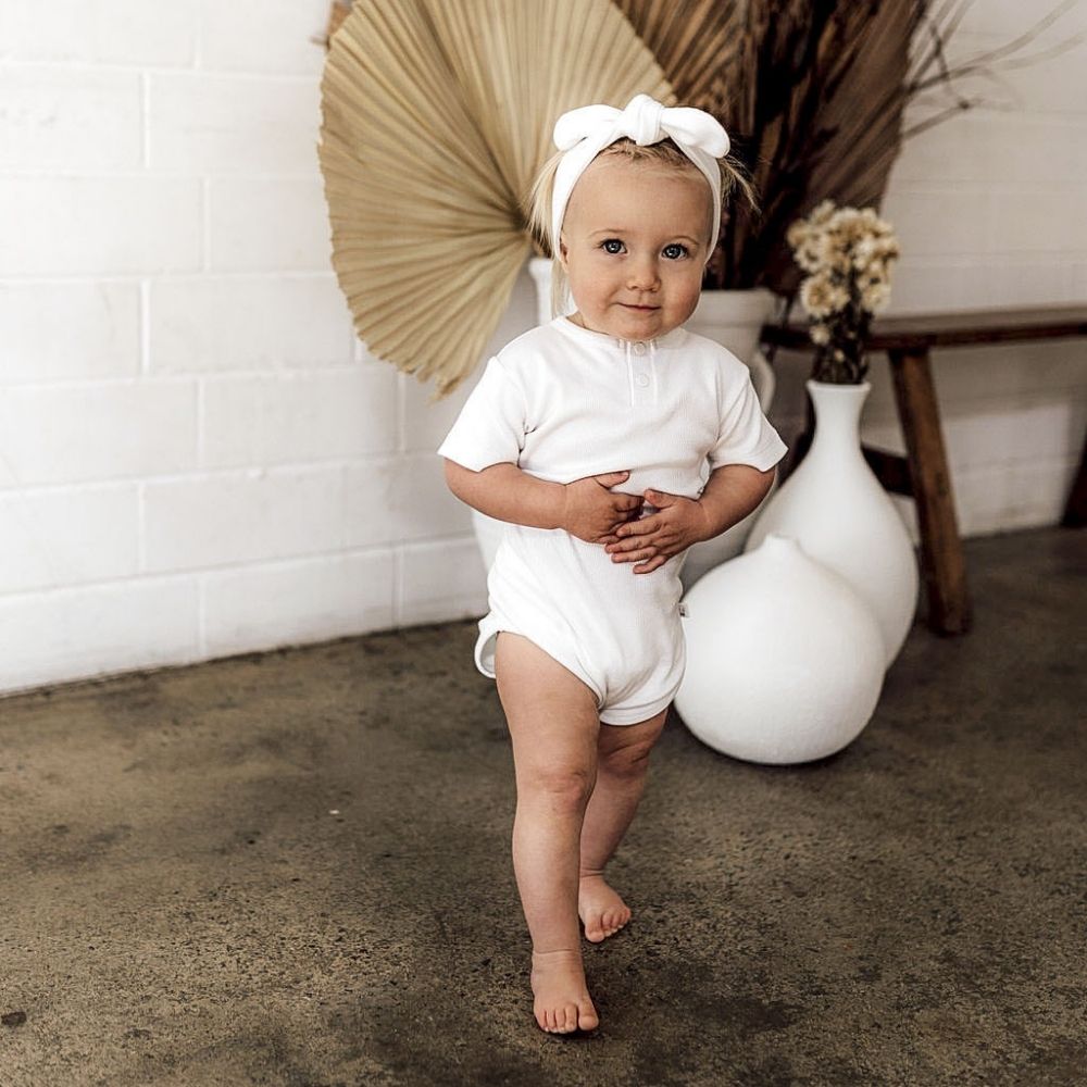 Snuggle Hunny Kids Short-Sleeved Bodysuit - PramFox Singapore