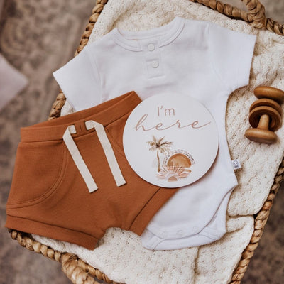 Snuggle Hunny Kids Short-Sleeved Bodysuit - PramFox Singapore