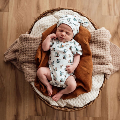 Snuggle Hunny Kids Short-Sleeved Bodysuit - PramFox Singapore