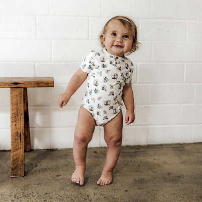 Snuggle Hunny Kids Short-Sleeved Bodysuit - PramFox Singapore