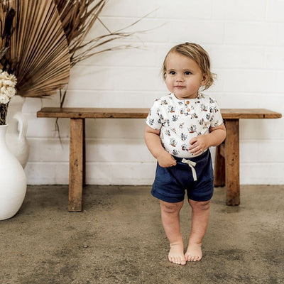 Snuggle Hunny Kids Short-Sleeved Bodysuit - PramFox Singapore