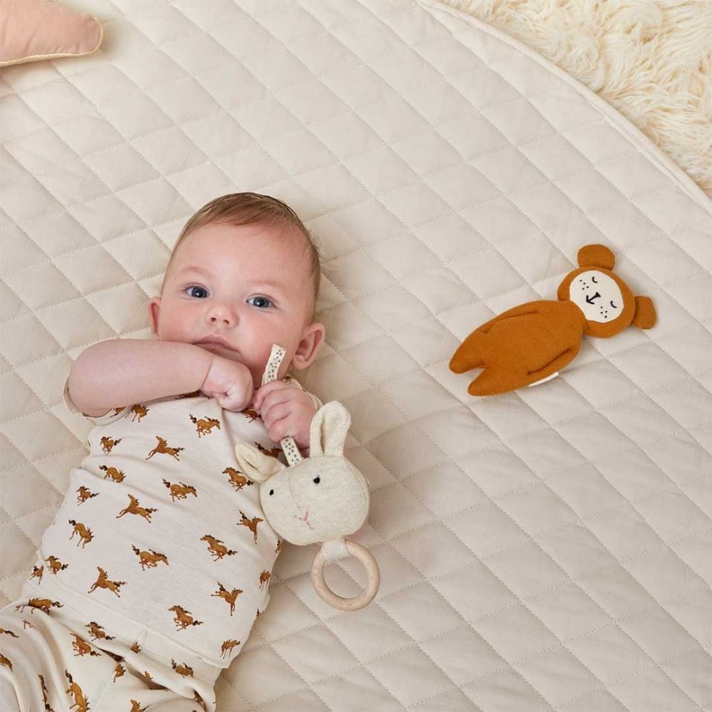 The Little Green Sheep Quilted Baby Playmat - PramFox Singapore