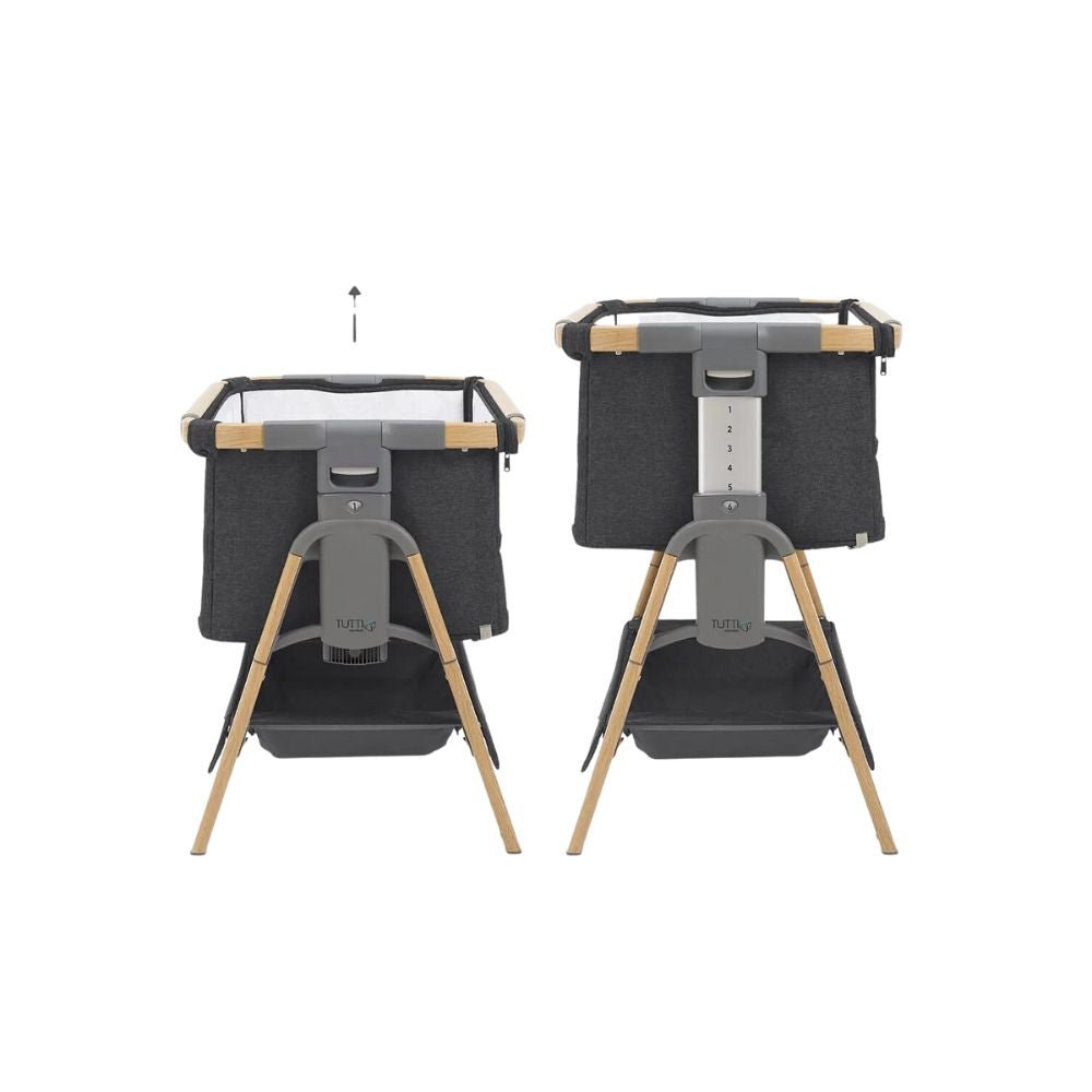 Tutti Bambini Cozee Go Travelcot - Oak/Charcoal