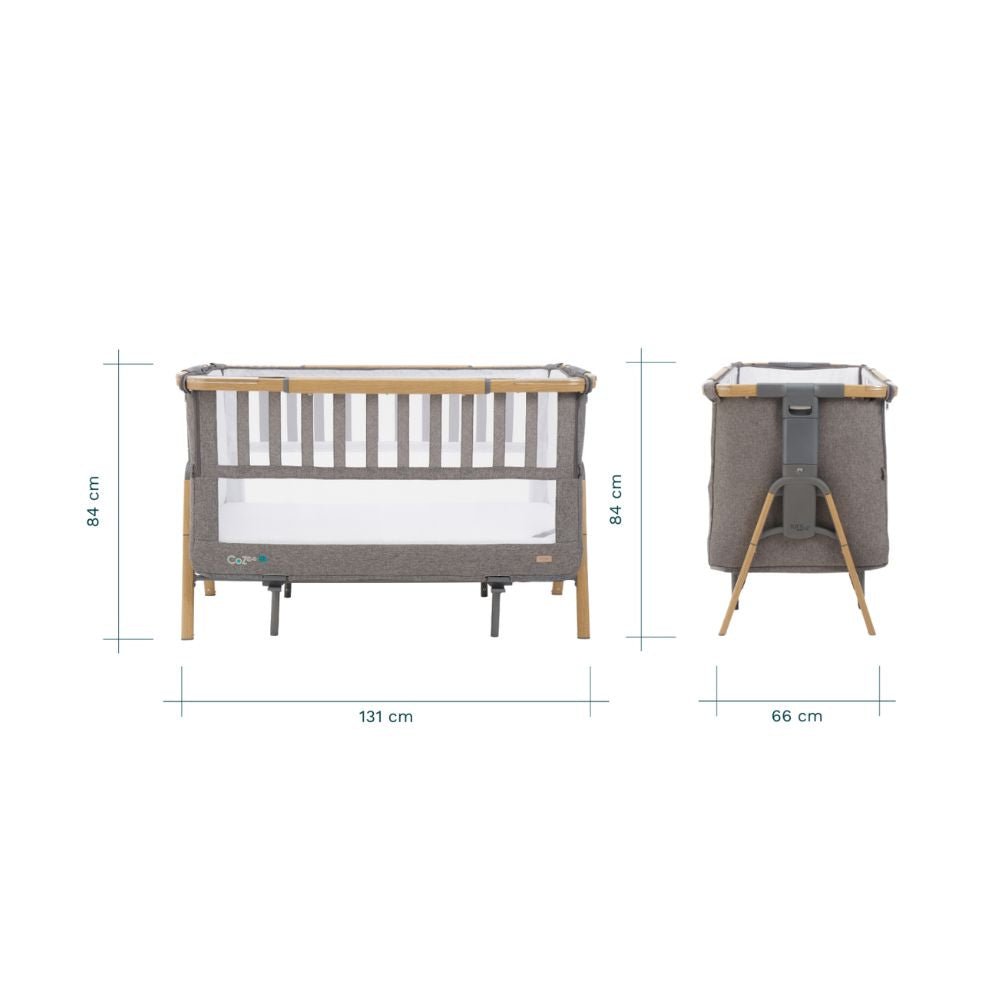 Tutti Bambini CoZee XL Bedside Crib & Cot - PramFox Singapore