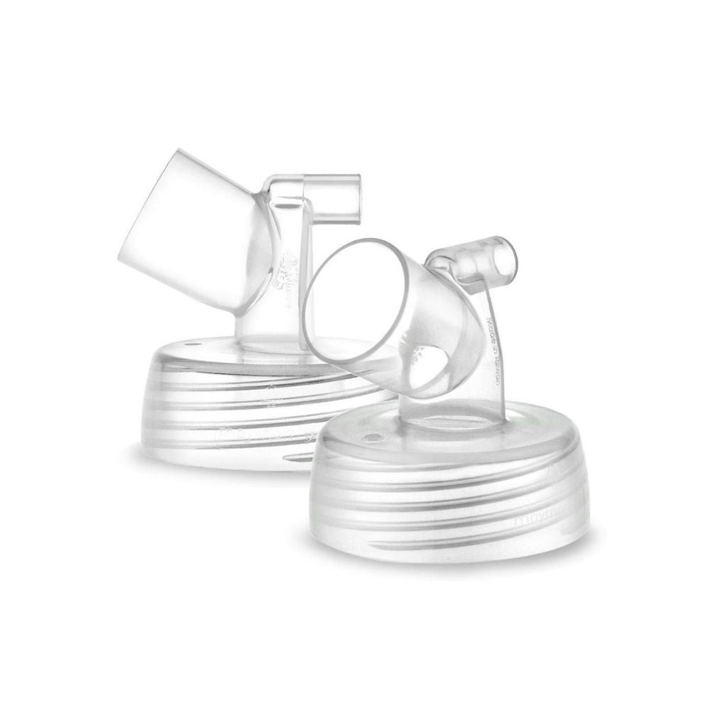 Widemouth Shield Connector to fit Half Shield Breast Flange (for Medela) on Spectra Breast Pumps, 2 pce - PramFox Singapore